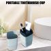 Buy Aicynic Travel Toothbrush Set - 3 Pack Tooth Cleaning Cups | Portable & Sortable for Home Camping & School - Buy Online on GoSupps.com