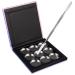 HOMSFOU Palette de Maquillage Magn tique Vide Ronde Petite avec Godets M talliques et Spatule en Acier Inoxydable Palette de Cosm tiques pour Fards Paupi res Blush et Poudres