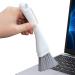 Tub Scrubber - 2 in 1 Tile Tub Scrubber Brush with Dustpan Cleaner Brush Kitchen Supplies for Cleaning Bathroom Shower Tile Grey - Buy Online on GoSupps.com