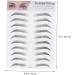 FOMIYES 6 Pcs 3d Eyebrow Stickers Natural Eyebrow Sticker Eyebrow Transfer Stickers Template Water Proof 6d - Buy Online on GoSupps.com