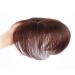 Drasawee Real Hair Topper for Women - Short Dark Brown 7x10 cm for Hair Loss & Thinning Hair - Smooth & Natural Look - Buy Online on GoSupps.com