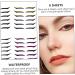 Didiseaon 12 Pcs Eyeliner Products Lotus Light for Temple Eyelash Tape Stickers Double Eyelid Applique Plastic - Buy Online on GoSupps.com