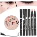 Eyeliner Stamp Double-Head Stamp Eyeliner 2 in 1 Double-Head Waterproof Liquid Eyeliner Pen Make-Up Tool Black Heart - Buy Online on GoSupps.com