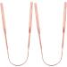 Stainless Steel U Shape Tongue Scraper - Rose Gold 2 Pack | Premium Oral Care Hygiene - Buy Online on GoSupps.com