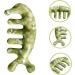 Fomiyes Jade Massage Comb - Acupuncture Handheld Massage Tool for Body Relaxation - 11.50x4.50cm Green Jade Design - Buy Online on GoSupps.com