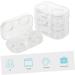 Healvian 16-Piece Mini Contact Lens Holder Case Set - Clear Storage Containers for Travel & Everyday Use - Buy Online on GoSupps.com