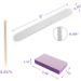 Professional Disposable Manicure Kit - 3 Piece Nail Kit with Wood File, Mini Buffer, Wood Stick - 100/180 Grit - Buy Online on GoSupps.com