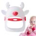 Toothing silicone brain shape calms the gums of babies chops for infants for sucking hand pacifiers for breastfeeding babies between the ages of 4 and 8 months Neamou red