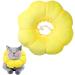 Cat Recovery Collar Cat Cone Cute Sun Flower Neck Cat Cones After Surgery Adjustable Cat Collar Recovery Collar Cone Suitable for Pet Medical for Rehabilitation Grooming Wound Healing