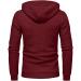 Men's Zip Fashion Pullover Hoodie | Athletic Workout Fit Sweatshirt | Red Medium - Buy Online on GoSupps.com