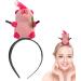 Animal Headbands for Girls Plush Capybara Spa Hairband - Cute Plush Hair Hoop Wide Headband Women Spa Makeup Headband for Washing Face Pink - Buy Online on GoSupps.com