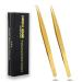 My Lash Tools Eyelash Extension Curved Degree Tweezers for Isolation Lash Extensions 14cm  Best for Individual Isolation & Classic Lashes Japanese Stainless Steel Eyelash Twisers (Gold Set DIAMOND)