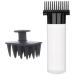Comb Bottle Applicator | 180ml Portable Oil Comb Applicator Bottle - Scalp Bottle Applicator Hair Oil Bottle with Comb for Hair Hairdressing Coloring Black Third Generation