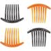 12 Piece Hair Comb Set for Women and Girls - Black and Brown Hair Slides and Side Combs - Buy Online on GoSupps.com