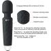 Rechargeable Waterproof Wand Massager | 20 Patterns 8 Speeds | Relieves Muscle Soreness | For Women | Black - Buy Online on GoSupps.com