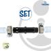 Buy Tecuro Hose Connector 21 mm - Durable Nylon with Stainless Steel Hose Clamps - International Shipping Available - Buy Online on GoSupps.com