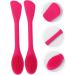 FRCOLOR 2pcs Silicone Cleaning Brush Silicone Facial Massager Silicone Cleanser Silicone Facial Scrubber Scrubber Massager Silicone Facial Bristle Brush Handheld Manual Rosy 16.5*3cm - Buy Online on GoSupps.com