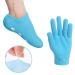 JIAHAO Moisturizing Spa Gloves and Socks for Dry Feet Thermoplastic Gel Repair to Heal Eczema Cracked Skin Calluses Cuticles Gel Lining Infused with Essential Oils Vitamins to Soften Skin