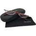 Buy Inlefen Unisex Half Moon Reading Glasses - Slim Semi-Rimless Vintage Metal Frames | Spring Hinges | Multiple Diopter Options 1.0 to 4.0 | International Shipping - Buy Online on GoSupps.com