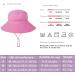 XYIYI Kids Adjustable Sun Bucket Hat | Breathable Beach Hat for Boys Girls 2-6 Years - Pink - Buy Online on GoSupps.com