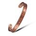 Copper Bracelets for Women 99% Pure Copper Adjustable Cross Magnetic Bracelet Copper Jewelry Present(0289Q)