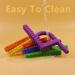 Sensory Silicone Chewing Tools for ADHD Teething & Autism | Chewing Tubes for Nail Biting & Speech Therapy - Green & Blue - Buy Online on GoSupps.com