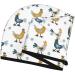 Hair Towel Wrap | Quick-Dry Turban with Button | Farm Roosters Design | Ideal for Hair Care - Buy Online on GoSupps.com