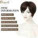 Short Brown Pixie Cut Wig with Bangs - Layered Synthetic Hair for Women | Daily & Party Wear - Buy Online on GoSupps.com