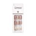 KISS IMPRESS PRESS-ON Manicure One More Chance Short Length and Quadratic with PureFit Technology contains cleaning pad mini file manicure sticks and 30 artificial nails