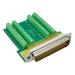 DB50 Solderless Connector, D-SUB 50-pin Port Terminal Adapter HDB50 Breakout Board with nuts (Male)
