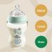 Tommee Tippee Closer to Nature Glass Baby Bottle 250ml Blue Panda Green - Slow Flow Breast-Like Teat, Anti-Colic Valve - Pack of 1 - Buy Online on GoSupps.com