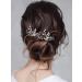 Casdre Crystal Bride Wedding Hair Pins - Silver Rhinestone Pearl Bridal Accessories (Pack of 2) - Buy Online on GoSupps.com