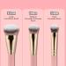 TEOYALL Flat Angled Brushes | Flawless Foundation & Concealer Brush Set | Bronzer Brush - Liquid Cream Powder - Pink (L/M/S) - Shop Internationally - Buy Online on GoSupps.com