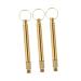 SEWOART 3pcs Practical Ear Cleaning Kit Ear Scoop Brass Earwax Tools for Lavage