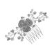 DOITOOL Rhinestone Five-tooth Hair Comb Bride Hair Accessories Wedding Hair Comb Clip Wedding Headpiece for Bride Tiara Pearl Hair Accessories Hair Piece Rhinestones Alloy