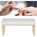 Nail Arm Rest Wooden Manicure Pillow Stand Nail Art Hand Pillow Mat Soft Comfortable PU Leather Wooden Stand Arm Rest Cushion for Nail Salon (White) - Buy Online on GoSupps.com
