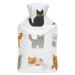 Hot Water Bottle With Lid Animal Cat Rubber Hot Water Bag For Pain Relief Cramps Foot Warmer Hot And Cold Therapy