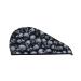 Gothic Skull Microfiber Hair Towel Soft Super Absorbent Hair Towel Wrap for Women Coral Velvet Quick Dry Hair Cap for Long Curly and Thick Hair