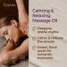 Gya Labs Soothing & Relaxing Massage Oil - 200 ml 2-in-1 Natural Spa Oil for Muscle Relaxation - Buy Online on GoSupps.com