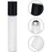 Topsky 24-Pack 10ml Transparent Roll-On Glass Bottles - Refillable Essential Oil Lotion & Perfume Containers with Stainless Steel Scooters - Buy Online on GoSupps.com