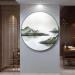 Chinese Style Three-Dimensional Shape Hand-Painted Porch Circular Hanging Picture (D MOD100CM) - Buy Online on GoSupps.com
