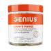 The Genius Brand Genius Lion's Mane - Plant-Based Supplement for Memory, Focus & Mood Support - Organic & Non-GMO - 120 Veggie Capsules