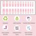 Pink Coffin Press-On Nails with Rhinestone White Flower Design - 24Pcs Acrylic Fake Nails for Women & Girls - Perfect for Weddings & Birthdays - Buy Online on GoSupps.com