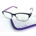 Foster Grant Coloread Purple Cleo Women's Reading Glasses with Case +1.50