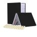 BNG Nail Display Book 120 Colour Professional Nail Gel Polish Display Card Black Leather Book Nail Color Chart Nail Art Salon Design Display Booklet 120 Pcs False Nails Tips