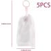 Mesh Soap Bag Foaming Net for Face Washing 5Pcs Soft Skin-friendly Soap Net with Hanging Rope PE Cleanser Foamer Bubble Net for Bathroom - Buy Online on GoSupps.com