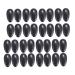 FRCOLOR 50 Pair Ear Protectors for Hair Dryer Heat Hair Styling Tools Hair Coloring Ear Cover Ear Covers for Shower Hairdressing Ear Covers Silicone Earplugs Ear Muffs Accessories Hair Dye 7.5x4cm Black
