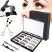 Magnetic Eyelashes without Eyeliner 6 Pairs Reusable False Lashes Natural Look 3D Effect Waterproof Fake Eyelash Set with Applicator
