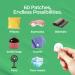 Combo Pack & Breathe Stickers Set for Masks - Natural Essential Oil Aromatherapy Stickers to Refresh Breath for Facial Masks & Pillows 10 Packs-120 Patches - Gya Labs - Buy Online on GoSupps.com