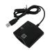 Smart Chip Card Reader for EMV SIM eID Writer Programmer DOD Military USB ISO7816 Contact Common Access CAC Smart Card Reader + SDK Kit Compatible with Mac OS Win Linux (Black)